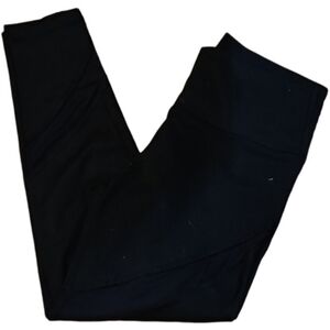 AERIE black leggings mid rise stretch pull on preppy classic size medium